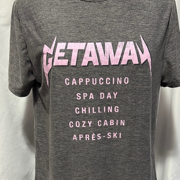 Ardene Gray and Pink Short Sleeve Tee - Picture 2 of 7